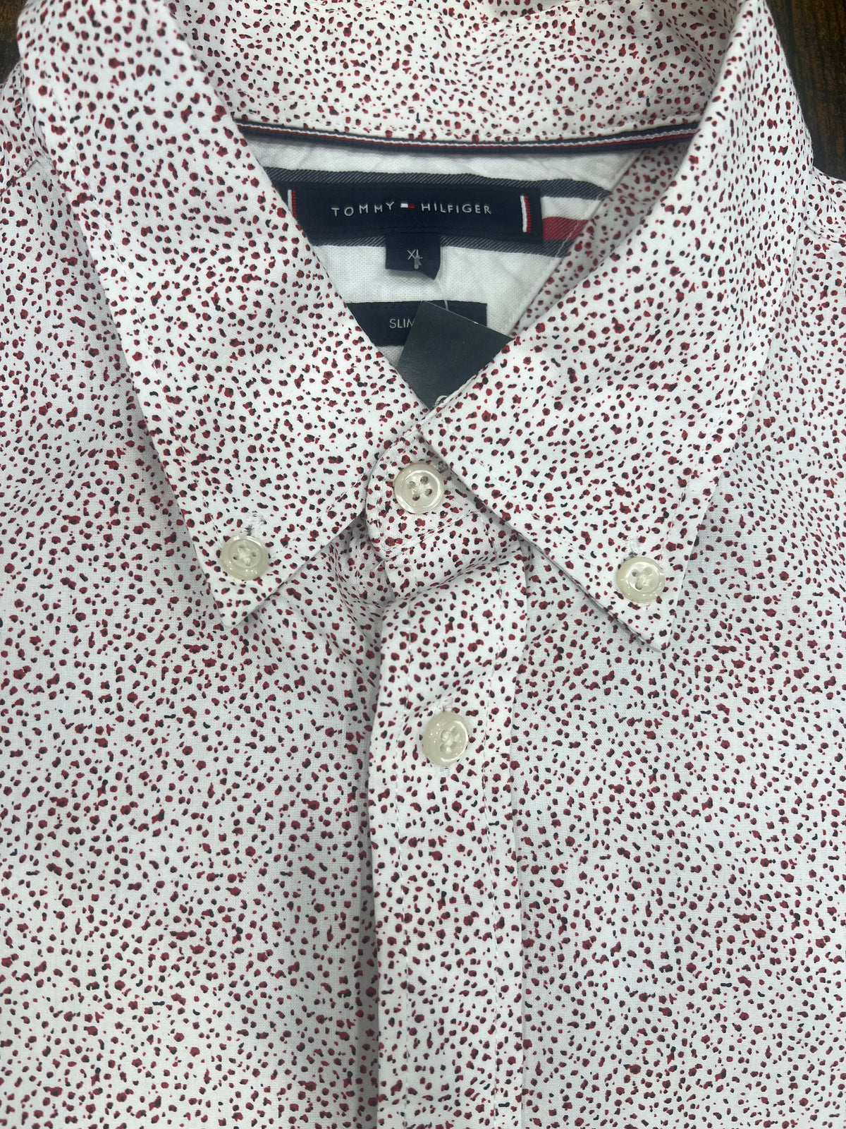 Tommy Hilfiger – Camicia micro pattern tg xl slim