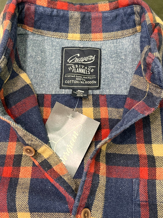 Camicia in flanella di cotone 100% tgM Gray’s Heritage Flannels