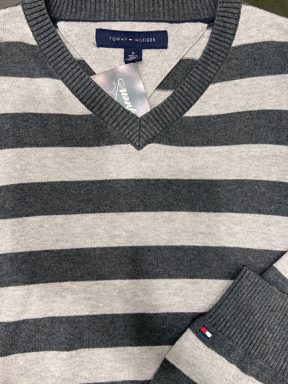 Hilfiger – Maglione a Righe Grigio tg M