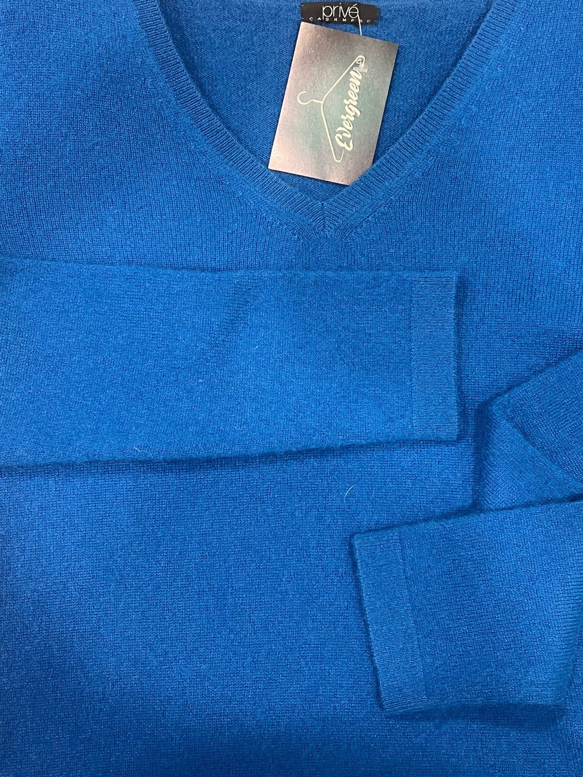 Maglione in Cashmere Blu Elettrico tg S