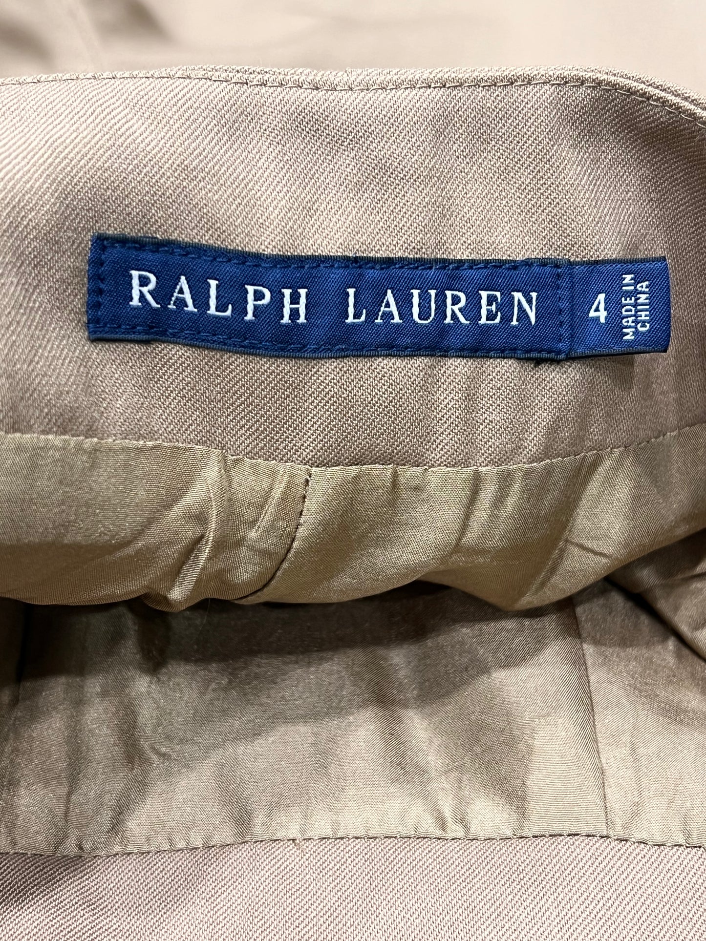 Pantalone Ralph Lauren in tonalità beige chiaro tg 4