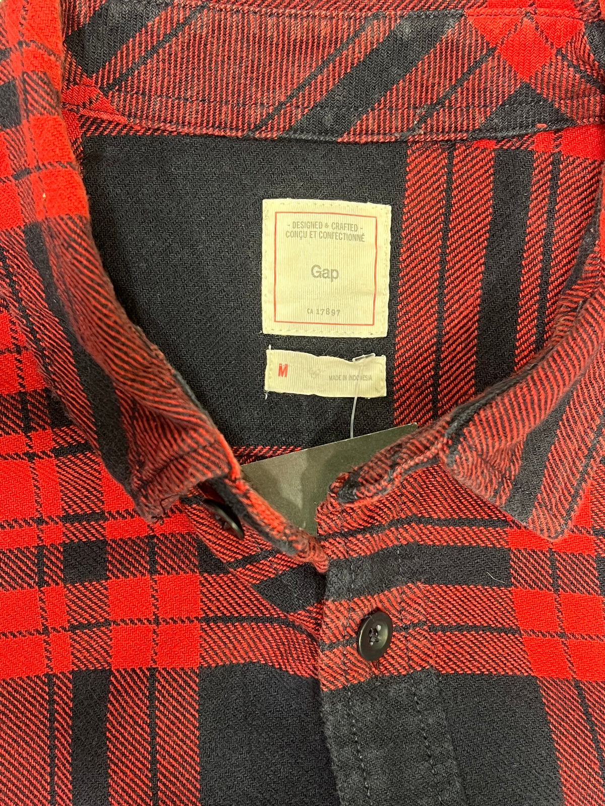Camicia in flanella GAP con fantasia scozzese tg M