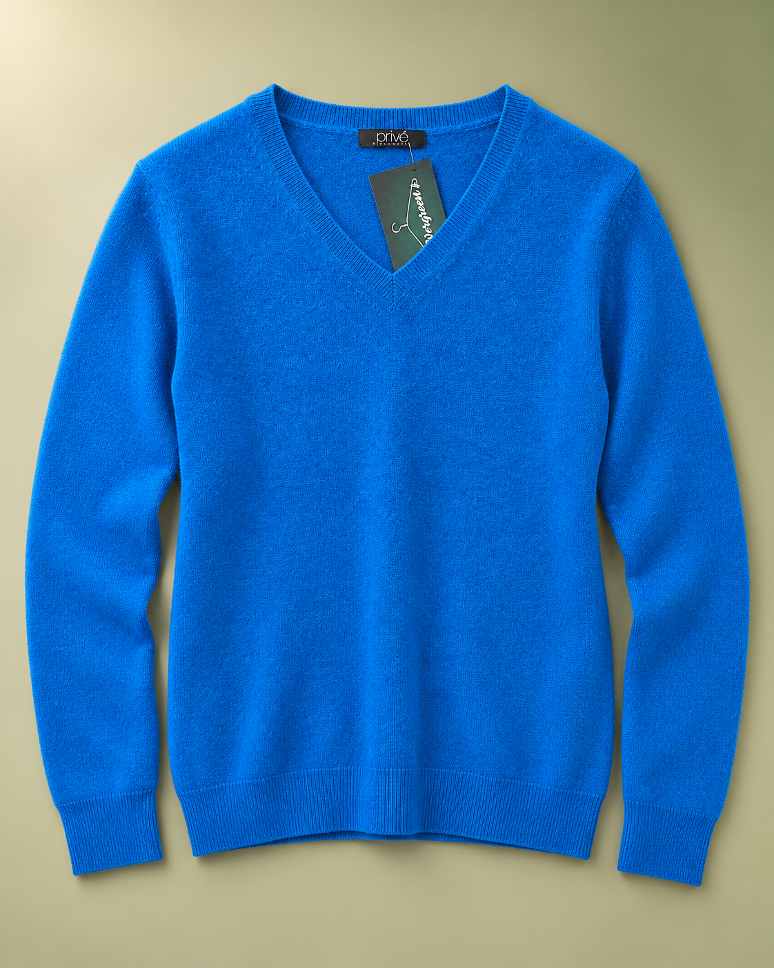 Maglione in Cashmere Blu Elettrico tg S