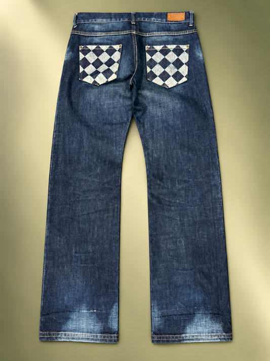 Tommy Hilfigher in denim blu scuro tg S