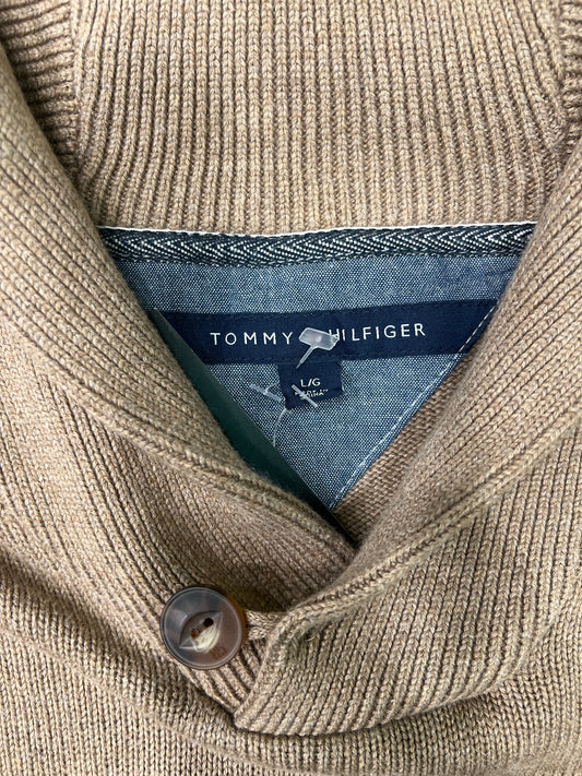 Tommy Hilfiger – Maglione Beige con Collo a Scialle

cotone Tg L