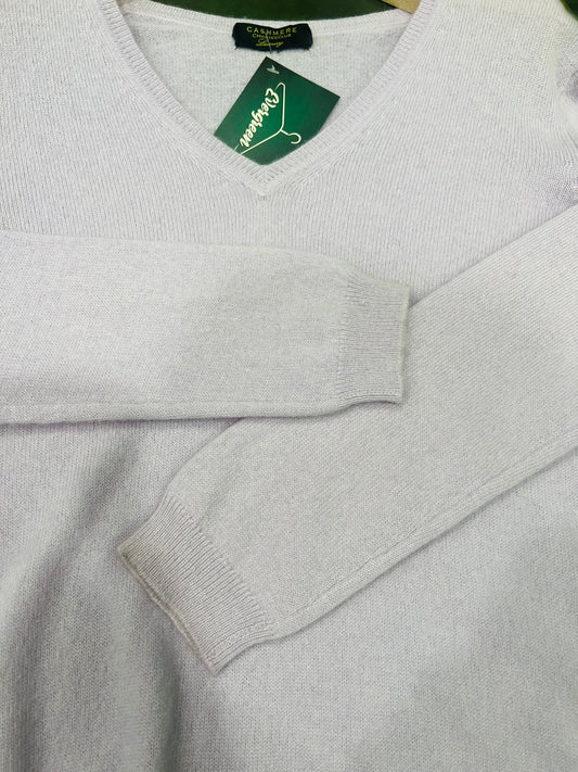 Maglione in Cashmere Lilla tg M