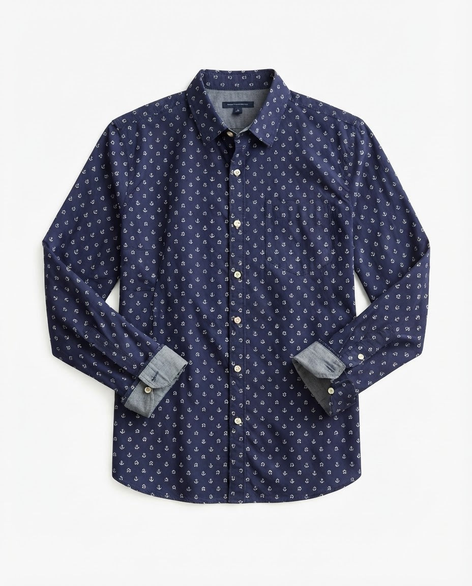 Camicia blu scuro firmata Tommy Hilfiger tg xs