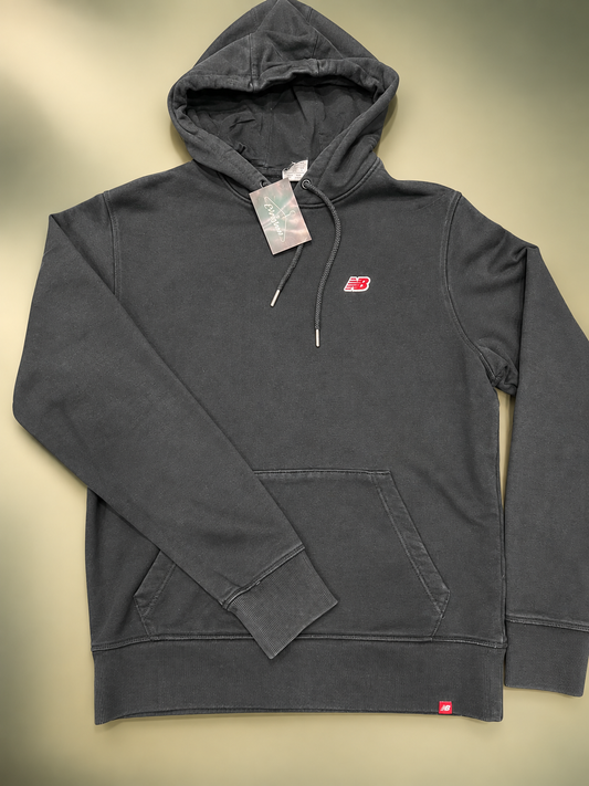 Felpa con cappuccio New Balance in nero tg M