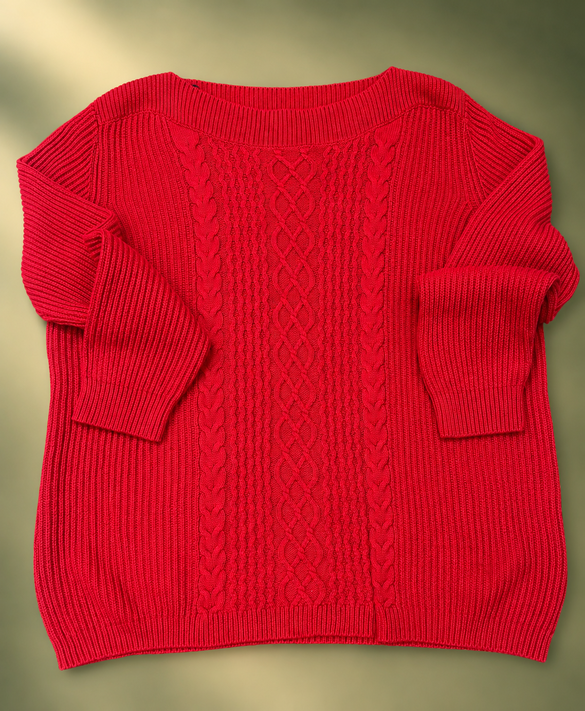 Tommy Hilfiger – Maglione Rosso a Treccia tg X X L donna