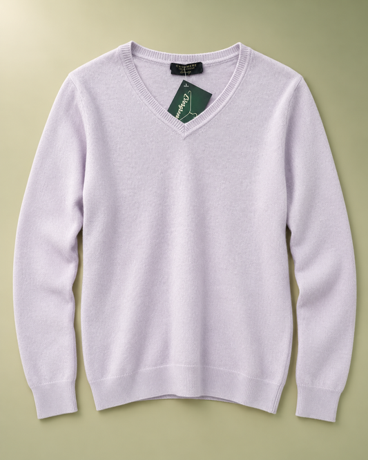 Maglione in Cashmere Lilla tg M