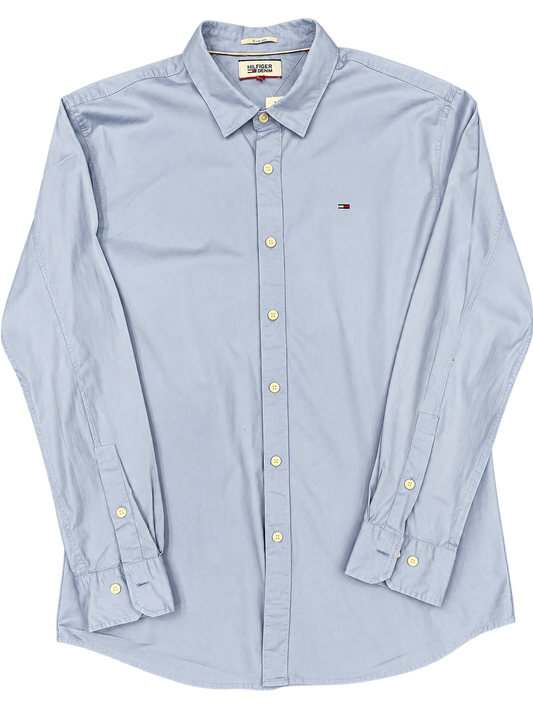 Hilfiger Denim — Camicia Slim Fit azzurra tg XL