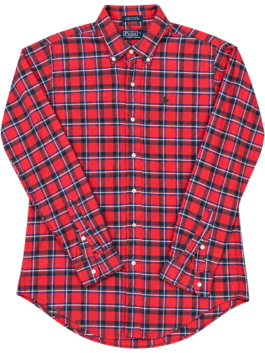 Polo Ralph Lauren — Camicia a quadri rossa tg 20 corrisponde tg s uomo