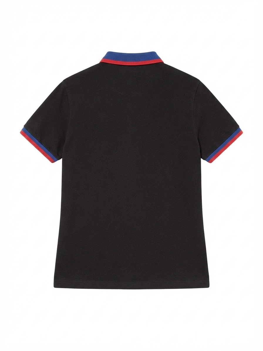 Polo Lacoste blu e rossa taglia XL