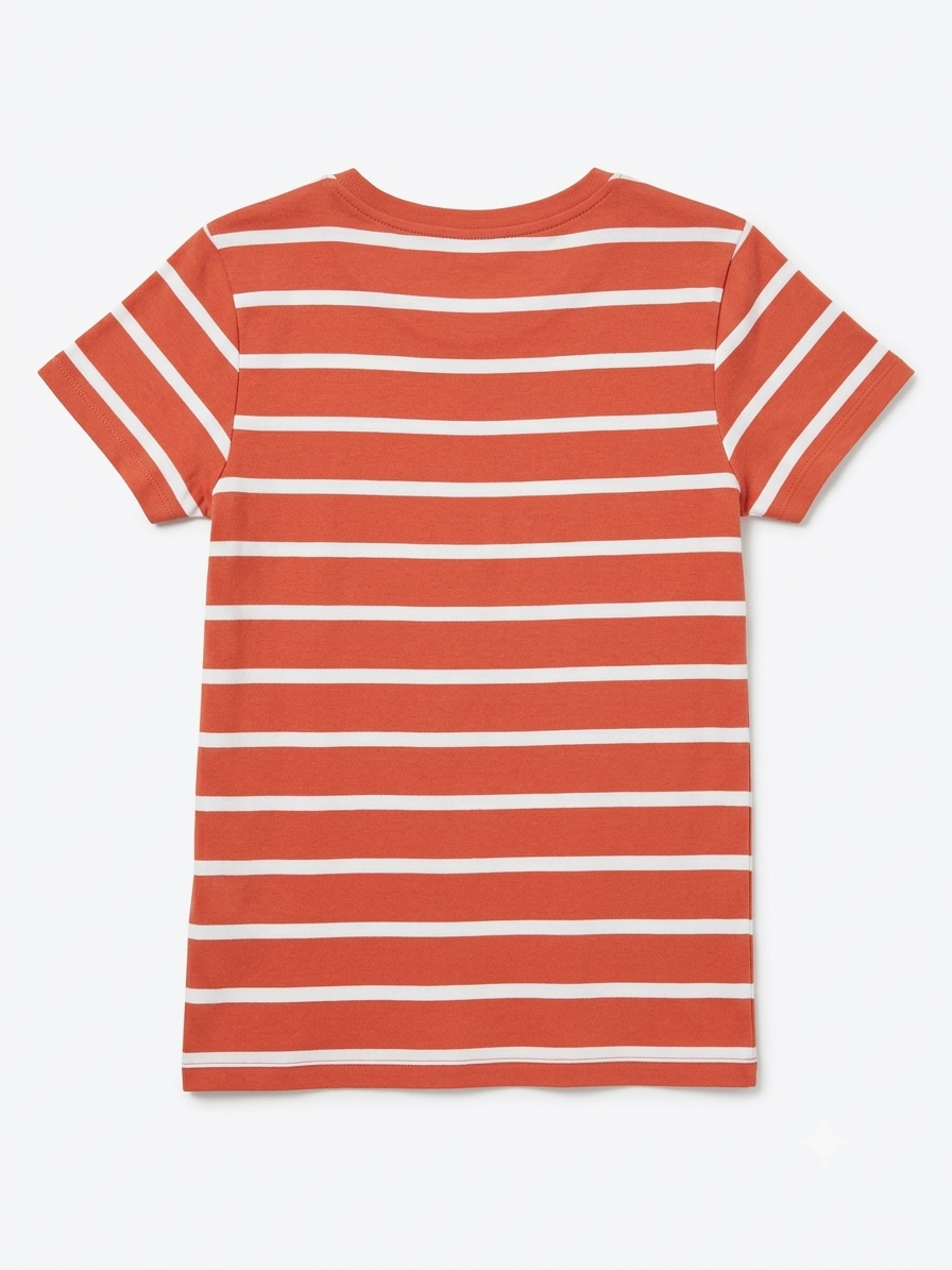 T-shirt a righe con scollo a V Ralph Lauren taglia L